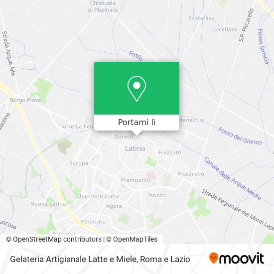 Mappa Gelateria Artigianale Latte e Miele