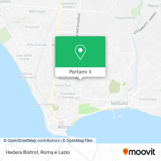 Mappa Hedera Bistrot