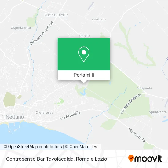 Mappa Controsenso Bar Tavolacalda