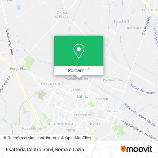 Mappa Esattoria Centro Servi