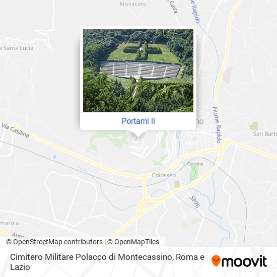 Mappa Cimitero Militare Polacco di Montecassino