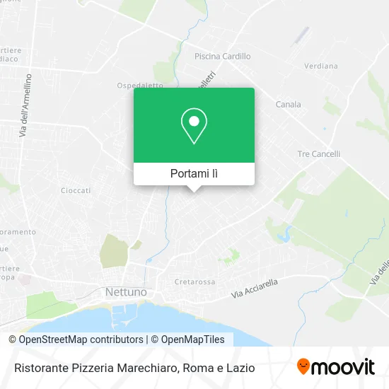 Mappa Ristorante Pizzeria Marechiaro