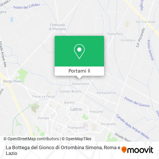 Mappa La Bottega del Gionco di Ortombina Simona