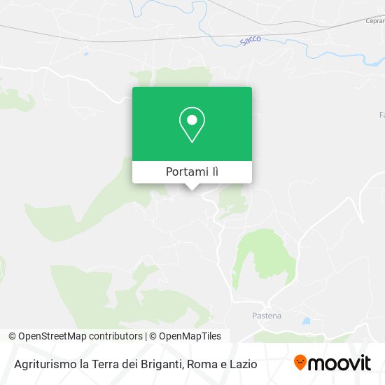 Mappa Agriturismo la Terra dei Briganti