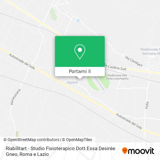 Mappa Riabilitart - Studio Fisioterapico Dott.Essa Desirée Gneo