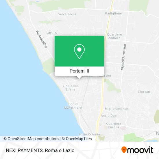 Mappa NEXI PAYMENTS