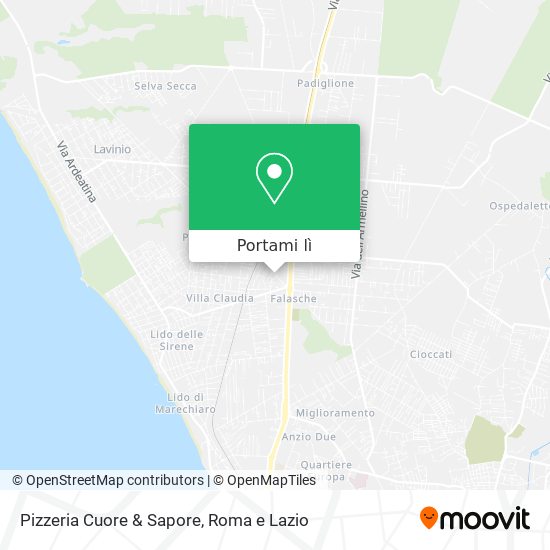 Mappa Pizzeria Cuore & Sapore