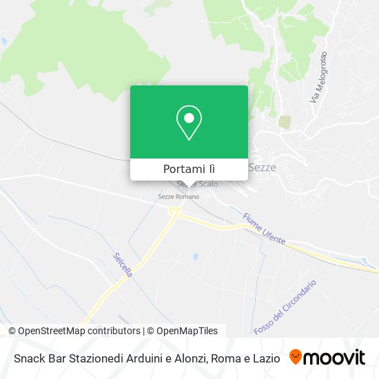 Mappa Snack Bar Stazionedi Arduini e Alonzi