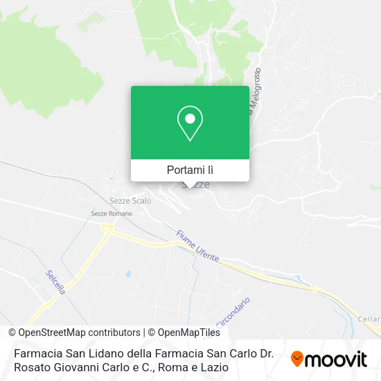 Mappa Farmacia San Lidano della Farmacia San Carlo Dr. Rosato Giovanni Carlo e C.
