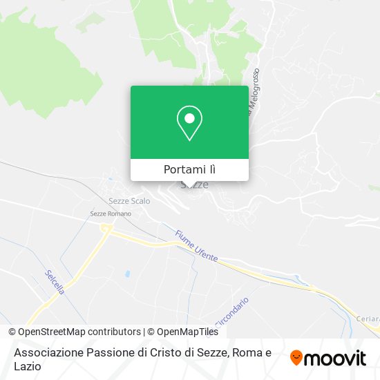 Mappa Associazione Passione di Cristo di Sezze