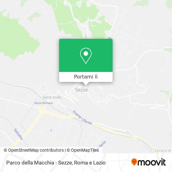Mappa Parco della Macchia - Sezze