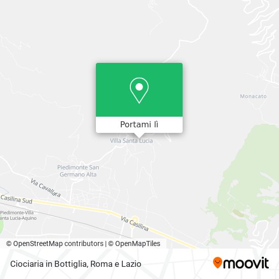 Mappa Ciociaria in Bottiglia