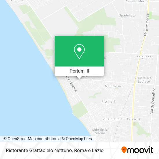 Mappa Ristorante Grattacielo Nettuno