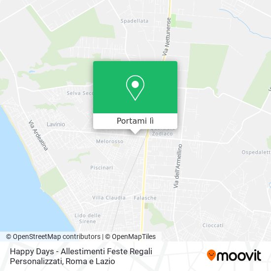 Mappa Happy Days - Allestimenti Feste Regali Personalizzati