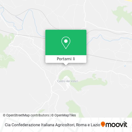 Mappa Cia Confederazione Italiana Agricoltori
