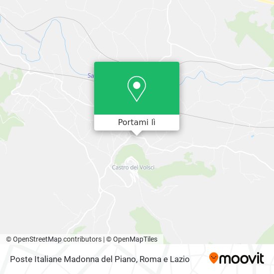 Mappa Poste Italiane Madonna del Piano