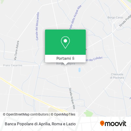 Mappa Banca Popolare di Aprilia