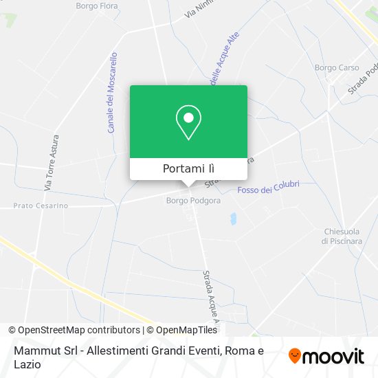 Mappa Mammut Srl - Allestimenti Grandi Eventi