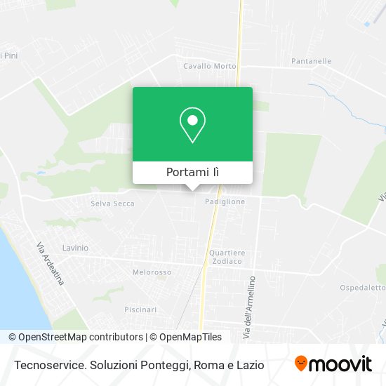 Mappa Tecnoservice. Soluzioni Ponteggi