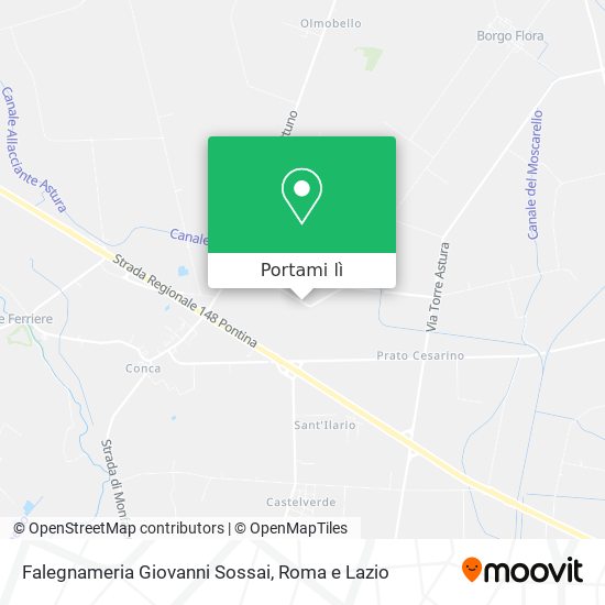 Mappa Falegnameria Giovanni Sossai