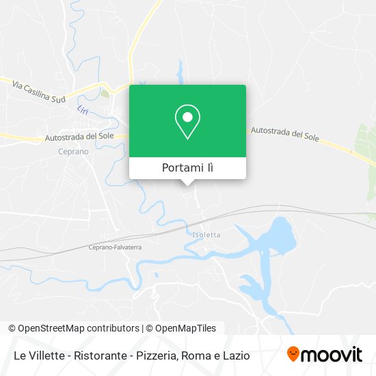 Mappa Le Villette - Ristorante - Pizzeria