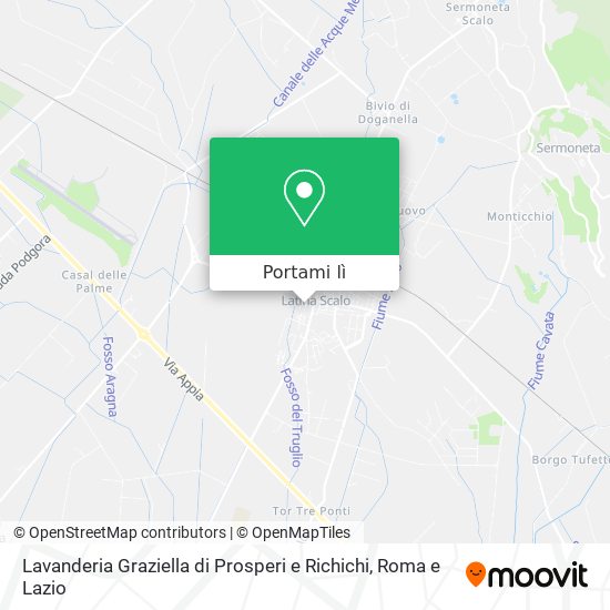 Mappa Lavanderia Graziella di Prosperi e Richichi