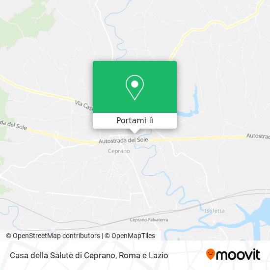 Mappa Casa della Salute di Ceprano