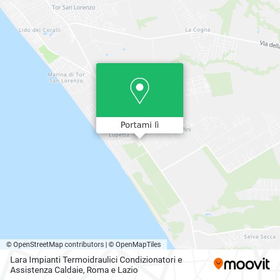 Mappa Lara Impianti Termoidraulici Condizionatori e Assistenza Caldaie
