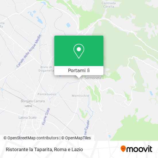 Mappa Ristorante la Taparita