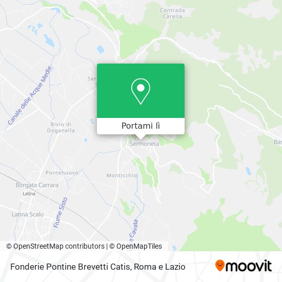 Mappa Fonderie Pontine Brevetti Catis
