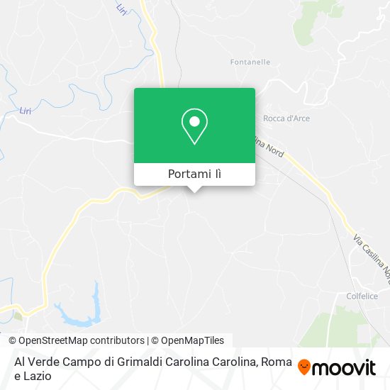 Mappa Al Verde Campo di Grimaldi Carolina Carolina