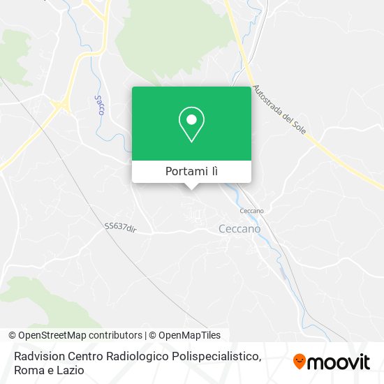 Mappa Radvision Centro Radiologico Polispecialistico