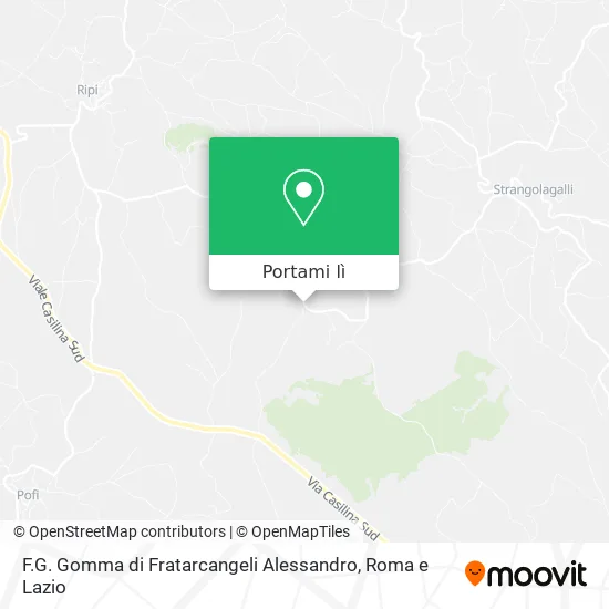 Mappa F.G. Gomma di Fratarcangeli Alessandro