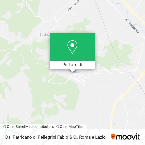 Mappa Dal Patricano di Pellegrini Fabio & C.