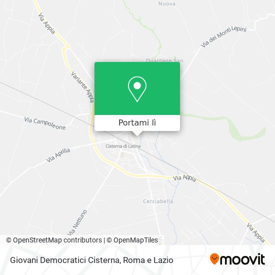 Mappa Giovani Democratici Cisterna