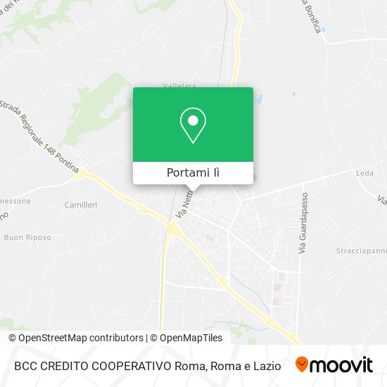 Mappa BCC CREDITO COOPERATIVO Roma