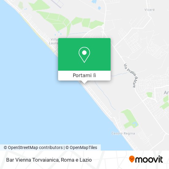 Mappa Bar Vienna Torvaianica