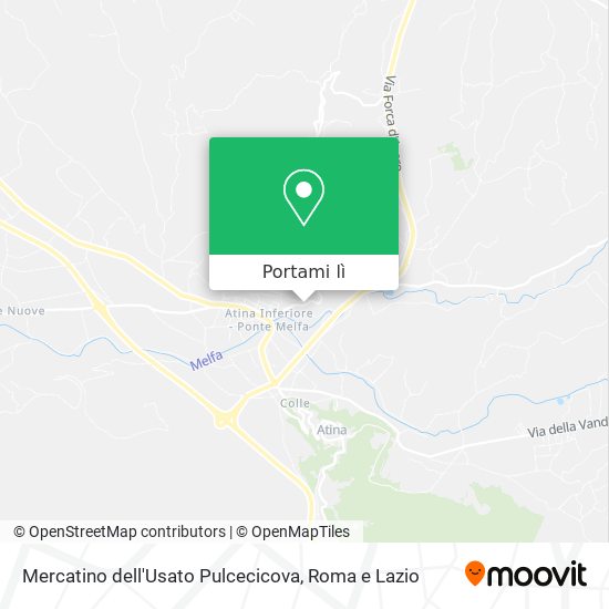 Mappa Mercatino dell'Usato Pulcecicova