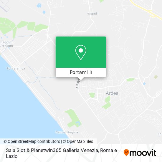 Mappa Sala Slot & Planetwin365 Galleria Venezia