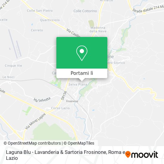 Mappa Laguna Blu - Lavanderia & Sartoria Frosinone