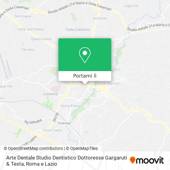 Mappa Arte Dentale Studio Dentistico Dottoresse Gargaruti & Testa
