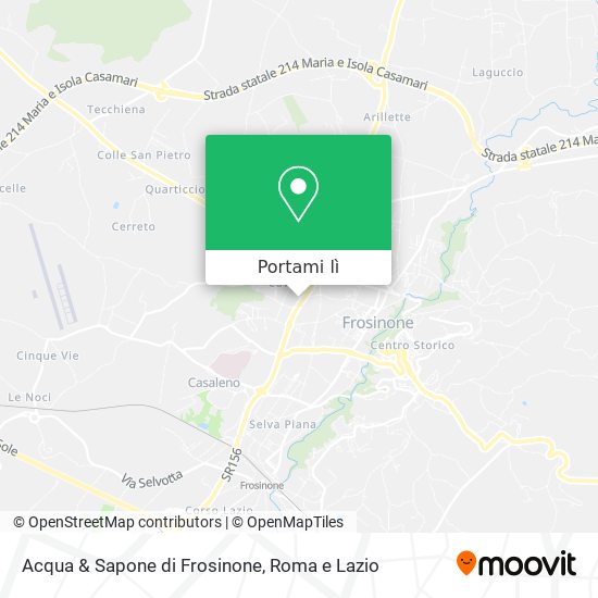 Mappa Acqua & Sapone di Frosinone