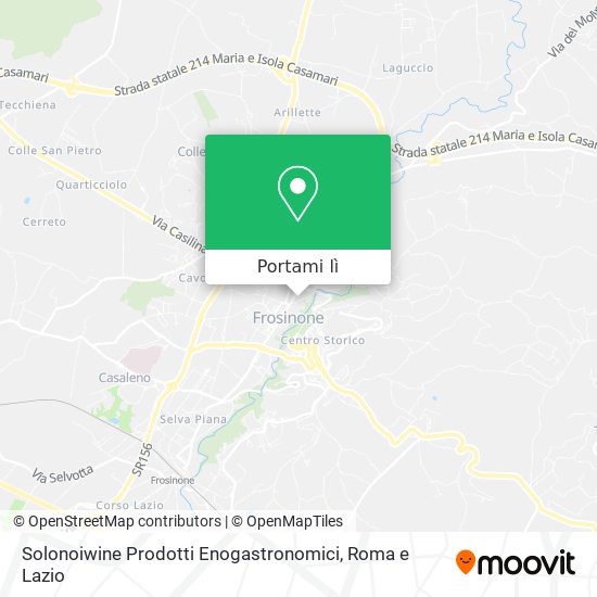 Mappa Solonoiwine Prodotti Enogastronomici