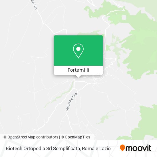 Mappa Biotech Ortopedia Srl Semplificata