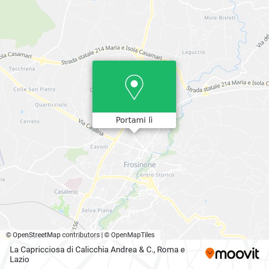 Mappa La Capricciosa di Calicchia Andrea & C.