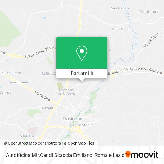 Mappa Autofficina Mir.Car di Scaccia Emiliano