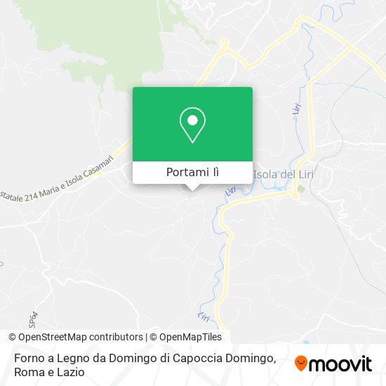 Mappa Forno a Legno da Domingo di Capoccia Domingo