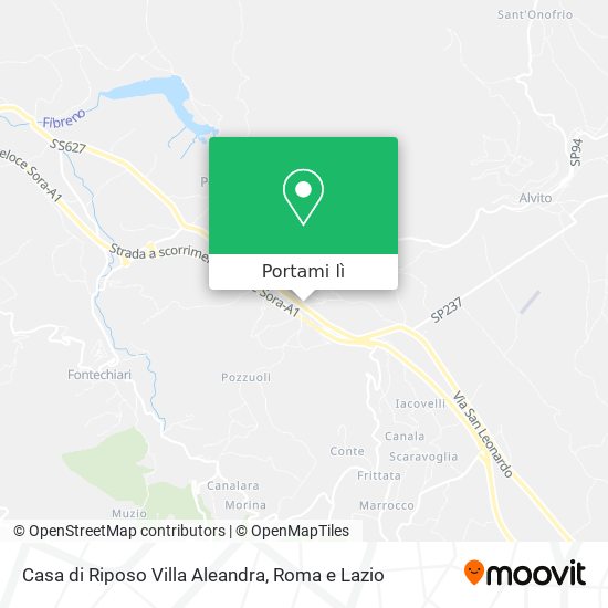 Mappa Casa di Riposo Villa Aleandra