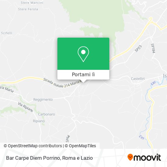 Mappa Bar Carpe Diem Porrino