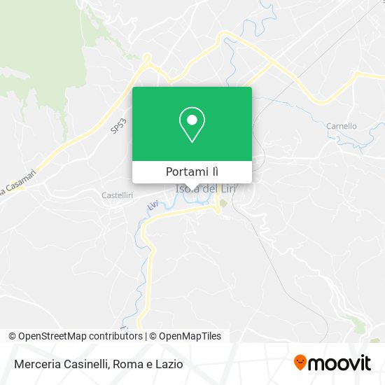 Mappa Merceria Casinelli